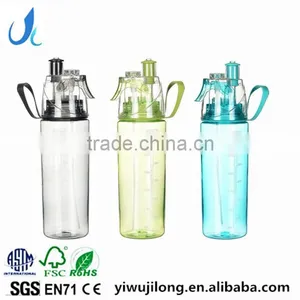 OEM New Hight Quality Plastic Sports Drinking Mist Spray Water Bottle Promotional Gifts thumbnail-1