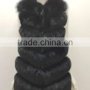 Yanran Fur Gilet YR988 Super Quality Hot Sale Real Fox Fur Vest thumbnail-5