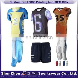 Wholesale Football Jerseys Supplier/Best Quality American Football Jersey Set thumbnail-1