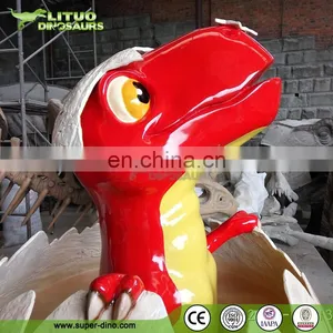 Cartoon Fiberglass Dinosaur Sculpture for Amusement Park thumbnail-1