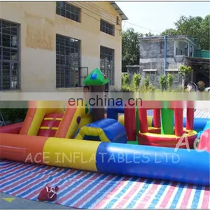 2017 High Quality Baby Paradise Inflatable Fun City With Slide and Obstacle thumbnail-1