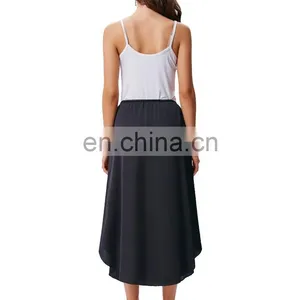 Kate Kasin Women's 35" Comfortable Satin Waist Slip Half Slip Undergarment KK000264-1 thumbnail-3