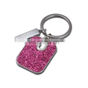 Newest Oeko-Tex 100 Shining Filling Metal Keychain thumbnail-1