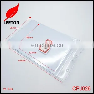 Good Quality Plastic PVC Zip Lock ID Card Badge Holder thumbnail-3
