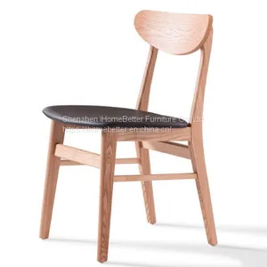 Solid Wood Chair of Modern Chinese Style Restaurant Chair Recreational Chair Cafe Chair thumbnail-1