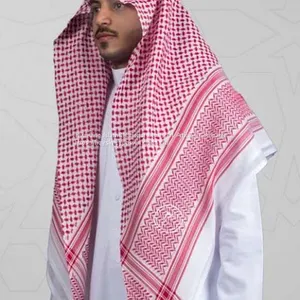 Arabian Mercerized Cotton Scarf / Arabian Cotton Scarf / Arab Scarf / Arabian Shemagh / Muslim Hijab Scarf thumbnail-5