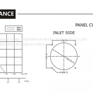 Taiwan Sanju SJ1225HA2-AC Axial Flow Fan thumbnail-3