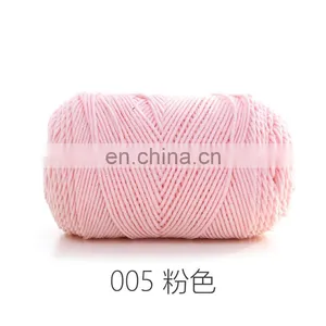 Worsted Knitting Yarn Cotton Acrylic Blend Rainbow Yarn for Sale thumbnail-3