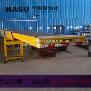 HUASEN Truck Loading Unloading Movable Telescopic Belt Conveyor With Hydraulic Lifting System thumbnail-5