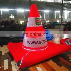 High Quality Customized Inflatable Traffic Cone , Inflatable Roadblock Snow Cone Model,Inflatable Roadblock Balloon For Project thumbnail-4