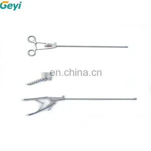 Reusable V-shaped Heavy Curved Needle Holder Forcpes Laparoscopic Instruments thumbnail-6