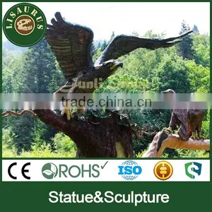 Lisaurus-LA Fiberglass Outdoor Eagle Statues for Park thumbnail-1