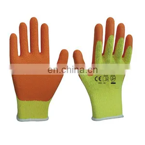 Economic Type Latex Coated Work Diamond Grip Work Glove Cheap Price Factory Supply thumbnail-3