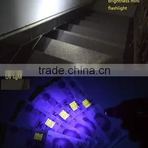 Battery Powered Metal Laser Light LED UV Keychain Light thumbnail-4