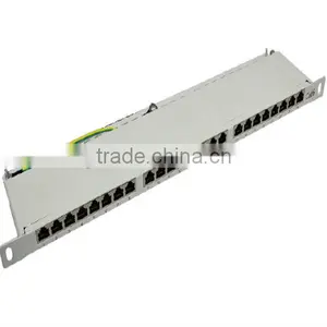 Metal Inside 0.5 U 24 Port Cat6 FTP Patch Panel thumbnail-1