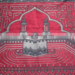 MA009 Fashion New Dark Red Schnee Muslim Prayer Mat thumbnail-1