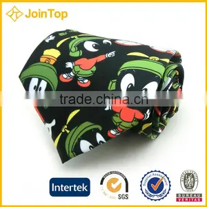 2016 Newly Design Cute Funny Printing Cartoon Child Microfibre Necktie thumbnail-3