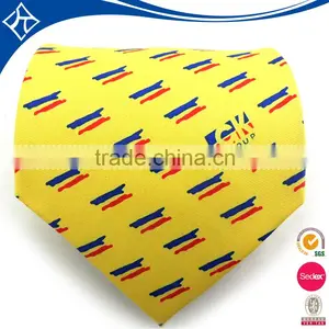 Custom Made Natural Silk Screen Printing Necktie thumbnail-1