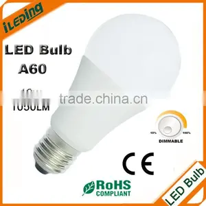 220v 12w 1050lm Dimmable A60 Led Bulb Lights thumbnail-1