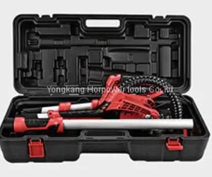 Portable 225mm Long Handle Self Vacuum Telescopic Foldable Electric Drywall Putty Wall Sanding Machine Drywall Sander With LED Light thumbnail-3
