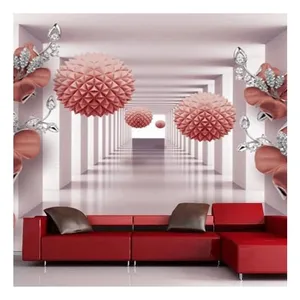 Customized Real Production Wall Mural 3D 5D 8D 16D Embossed Wall Decoration For Home Tv Background Dropshipping thumbnail-3