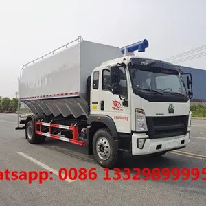 Wholesale Good Price SINO TRUK HOWO 4*2 10T Farm-oriented and Livestock Poultry Feed Pellet Transported Truck for Sale thumbnail-1