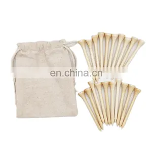 OEM High Quality Golf Wooden Bamboo Tees Colorful Bulk Natural Eco-Friendly 42mm/54mm/83mm Golf Ball Tee thumbnail-5