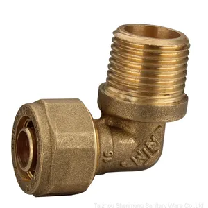 Manufacture Factory Brass Fittings ,PEX Pipe Fitting With Brass Color thumbnail-1