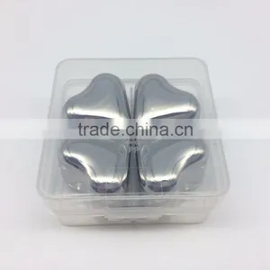 Reusable Heart Shape Stainless Steel Ice Cubes for Party thumbnail-2