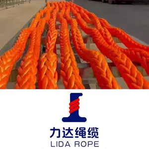 Hot Sales 12-Strand 24-96mm UHMWPE Marine Mooring Rope Flexible Colorful Towing Synthetic Rope For Marine LDMAX-12 thumbnail-2