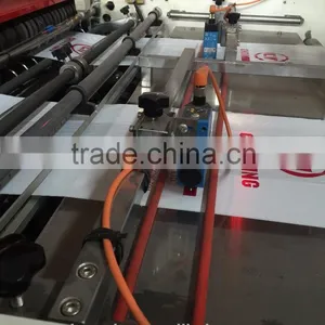 Automatic High Speed Two Lanes Plastic T-shirt Bag With Gusset Bag Making Machine thumbnail-4