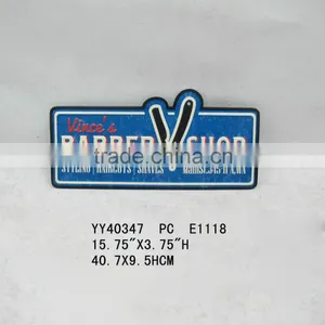 Barber Shop Design Wall Tin Sign, Wall Decor thumbnail-1
