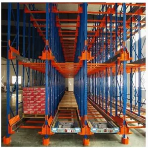 Pallet Shuttle Racking System Warehouse Rack Automatic 4-Way Shuttle Racking Four Way Cold Storage Shuttle Rack thumbnail-5