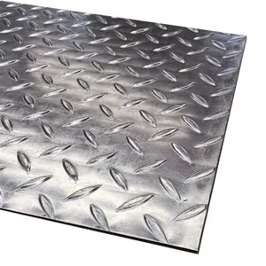 Q235 Ss400 Astma36 St52 Tear Drop Pattern Sheet Galvanized Checkered Steel Plate thumbnail-1