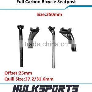 Carbon Seat Post Bike UD/3K Carbon Bicycle Seatpost 31.6x350mm MTB Seat Post thumbnail-1