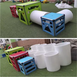 Kindergarten Climbing Frame, Children's Sensory Integration Balance Beam, Outdoor Square Box, Game Roller, and Outdoor Climbing Ladder thumbnail-2
