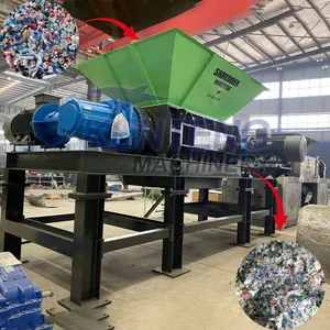 Multi Functional Rubber Waste Metal Aluminum Dual Axis Shredder Construction Template Shredder thumbnail-1