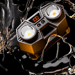 White Yellow Dual Light Motion Sensor Headlamp Rechargeable 250LM IPX4 Waterproof LED Head Torch for Outdoor Camping Hiking thumbnail-5