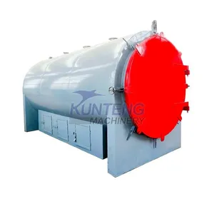 Energy Saving Biochar Making Machine Biomass Horizontal Charcoal Making Machine Wood Charcoal Carbonization Furnace EPC thumbnail-1