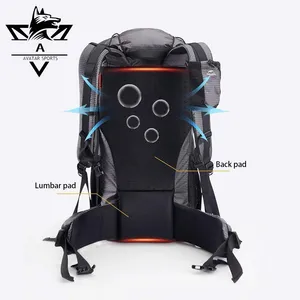 Large Range Sizes Premium Waterproof Ripstop Nylon Ultralight Outdoor Hiking Sports Backpack thumbnail-4