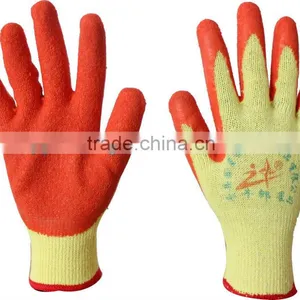 10 Gauge Crinkle Latex Coated Gloves thumbnail-1