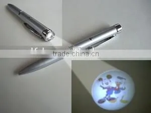 Aluminum Logo Design Led Pen Projection Light for Halloween thumbnail-3