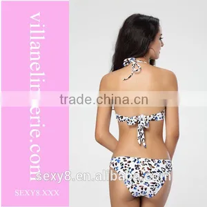 Women Sexy Shiny Nude Bikini Swimwear thumbnail-1