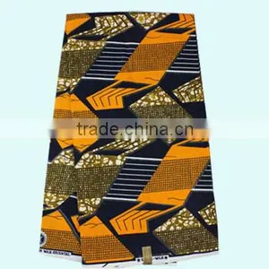 African Wear Design Real Wax Batik Fabric for Women's Dress H1037 thumbnail-1