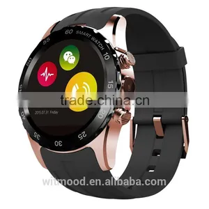 Smart Watch, Bluetooth 3.0 Unisex Smart Watches HD Touch Screen Wrist Watch With Heart Rate Monitor Pedometer Round Smart Watch thumbnail-1