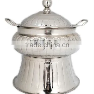 Steel Cheffing Dish, Wedding & Party Utensils, Food Serving Dish, Hot Keeping Dish, Catering Item, Hotel & Restaurant Utensils thumbnail-1