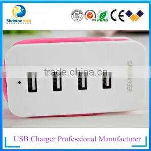 2015 New Design 5V 1A Car Charger With 4 USB Port 4.3A USB Adapter thumbnail-5