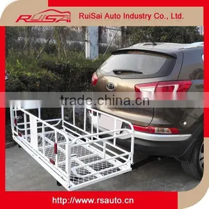 Hitch Mounted Folding Steel Luggage Carrier For Land Cruiser thumbnail-1