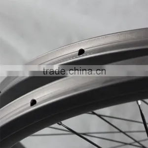 700c 27mm Width Carbon Road Bike Wheelset Tubular Wheelset W40T Powerway R13 Hub thumbnail-3