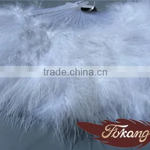 Wholesale Feather White Turkey Marabou Feather Fan Feather Hand Fans For Birthday Party thumbnail-2